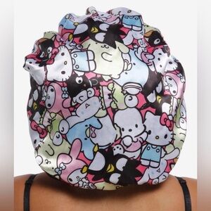 Hello Kitty and Friends “Pink Bows” Reversible Satin Bonnet- NWT